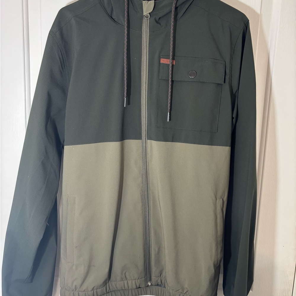 Men's Voyager water resistant Two-Tone Hooded Jacket